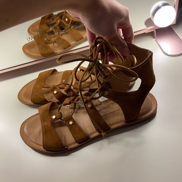 Dolce Vita Brown Strappy Sandals - Picture 6 of 9